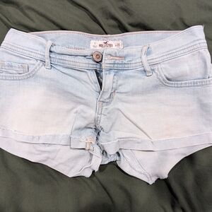 Hollister Women's Light Blue Jean Shorts